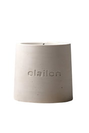 Aberto Design Vela de Hormigón Blanca Vainilla / Rosa 8.5 cm x 8 cm